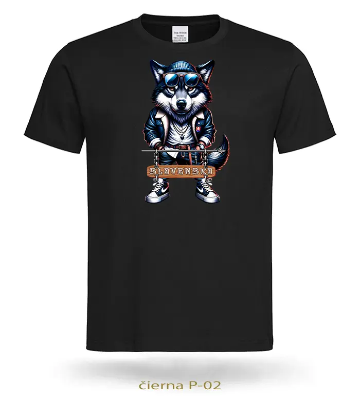 Tričko pánske VLK ČAU KÁMO SLOVENKO